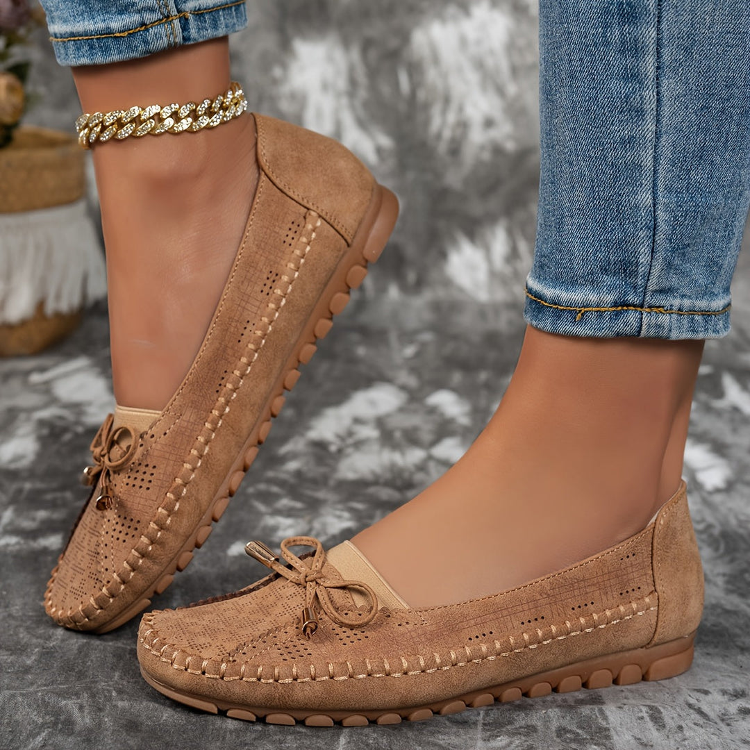 Sabine – Mocassins confortables et souples avec nœud délicat