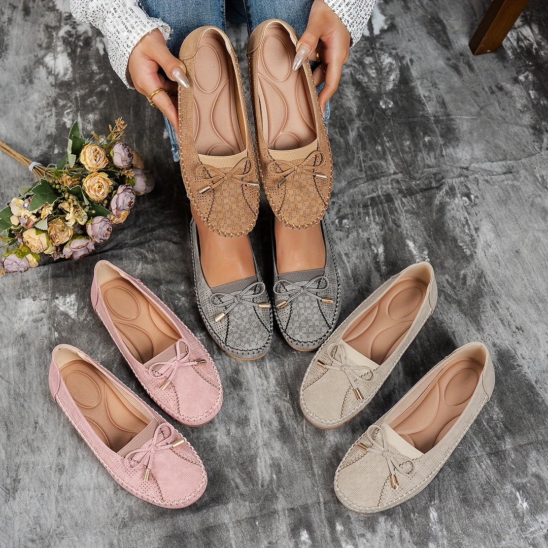 Sabine – Mocassins confortables et souples avec nœud délicat