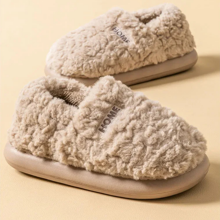 Accueil - Chausson rembourré en peluche