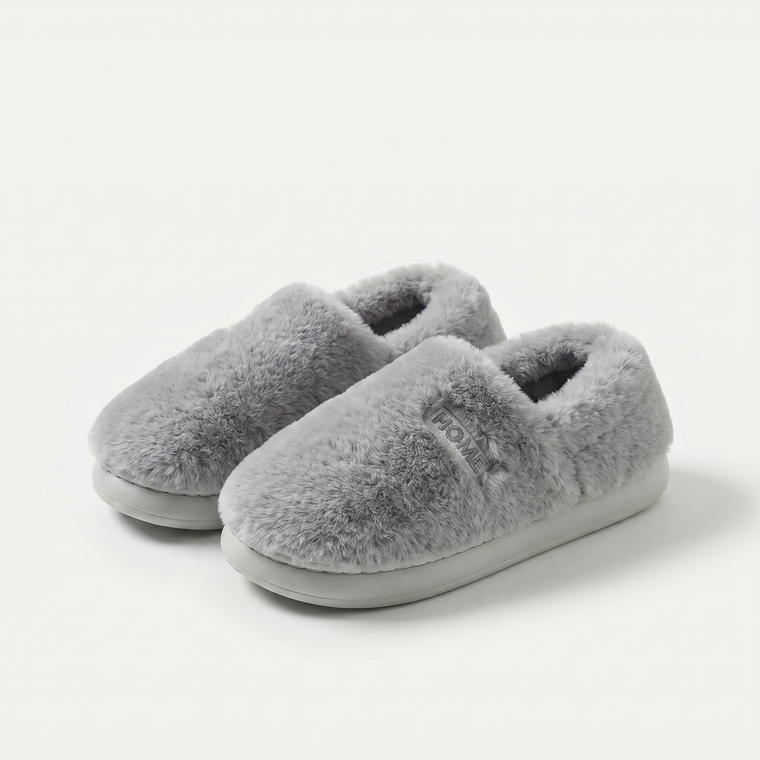 Accueil - Pantoufles en peluche doublées