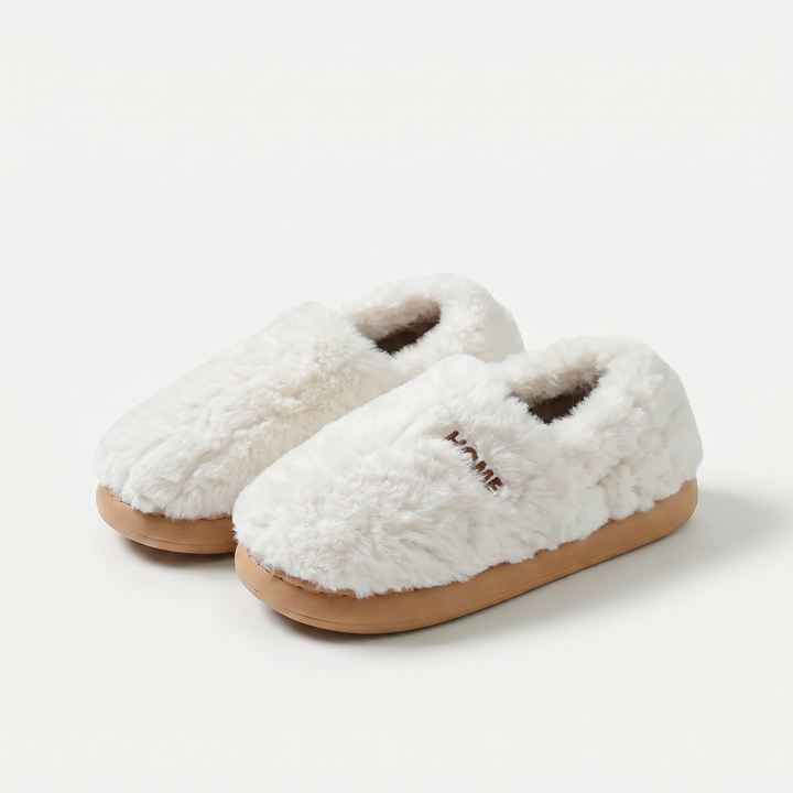 Accueil - Pantoufles en peluche doublées