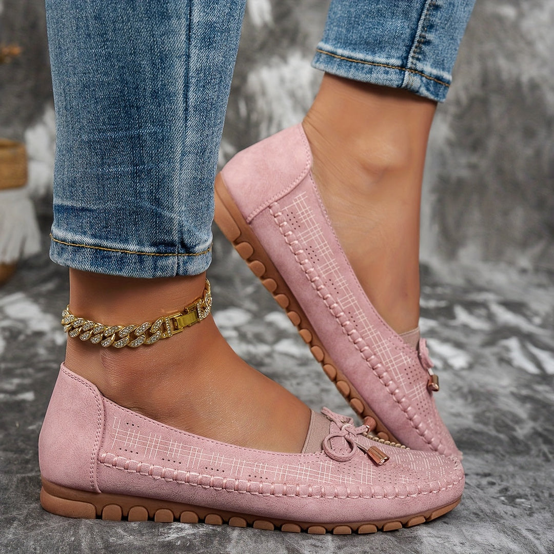 Sabine – Mocassins confortables et souples avec nœud délicat