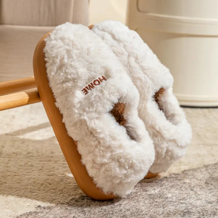Accueil - Chausson rembourré en peluche