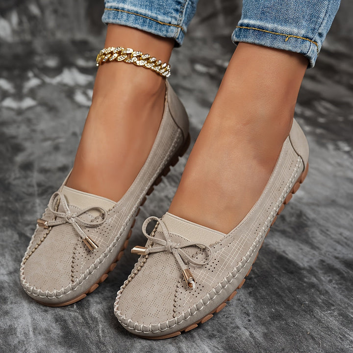 Sabine – Mocassins confortables et souples avec nœud délicat
