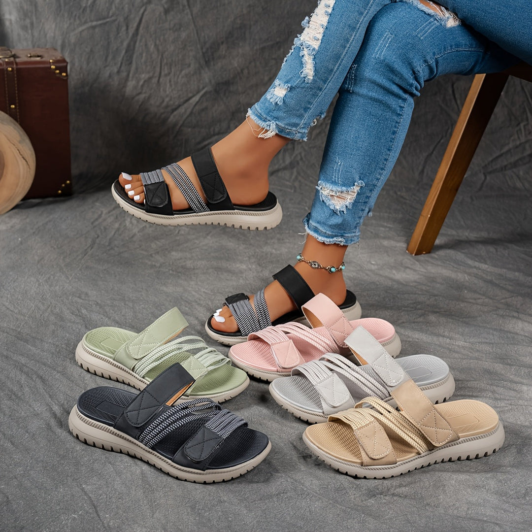 Cleo - Sandale compensée confortable et sportive