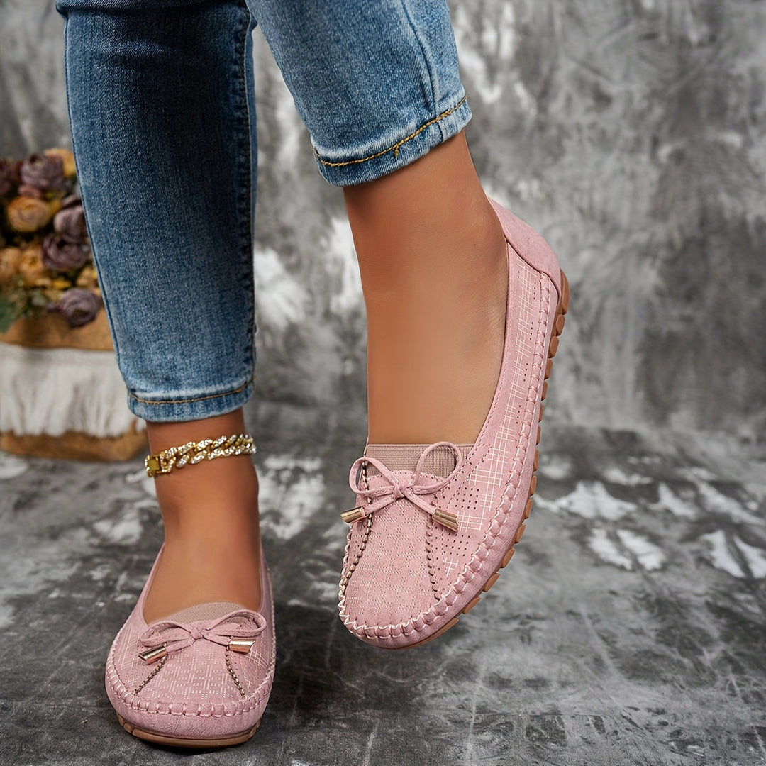 Sabine – Mocassins confortables et souples avec nœud délicat