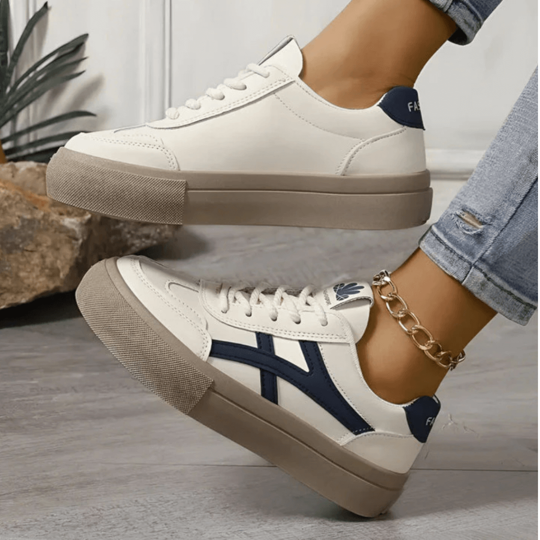 Livia - Baskets compensées pour femme