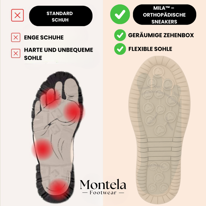Mila – Baskets orthopédiques confortables + fermeture éclair