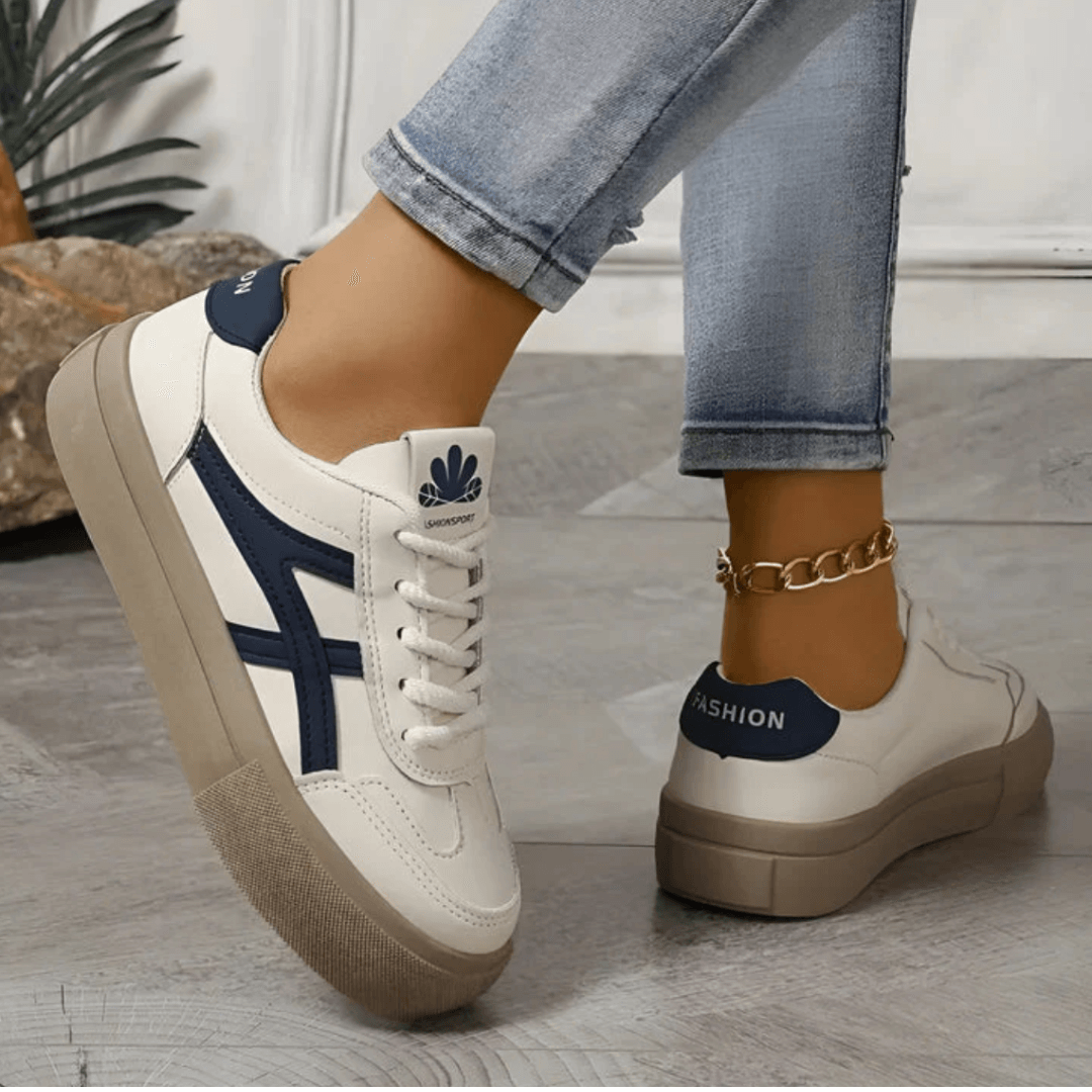 Livia - Baskets compensées pour femmes