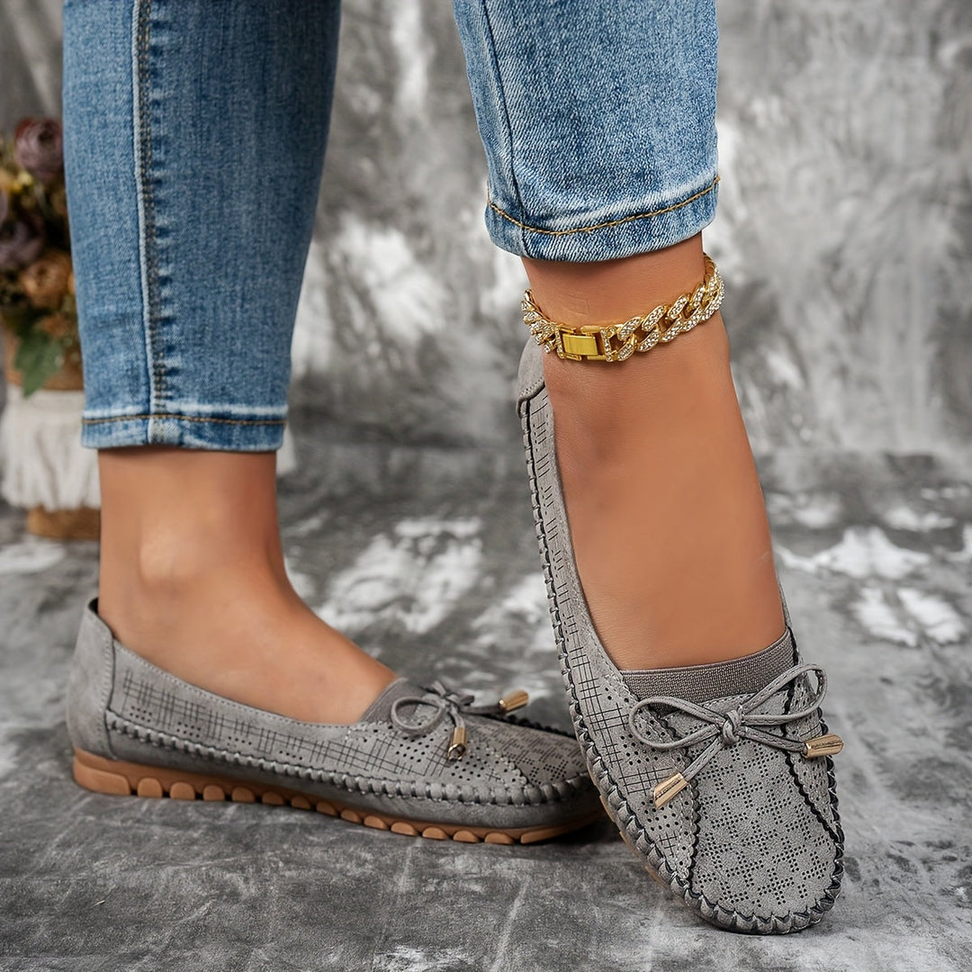 Sabine – Mocasines confortables et souples avec nœud délicat