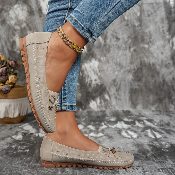 Sabine – Mocasines confortables et souples avec nœud délicat