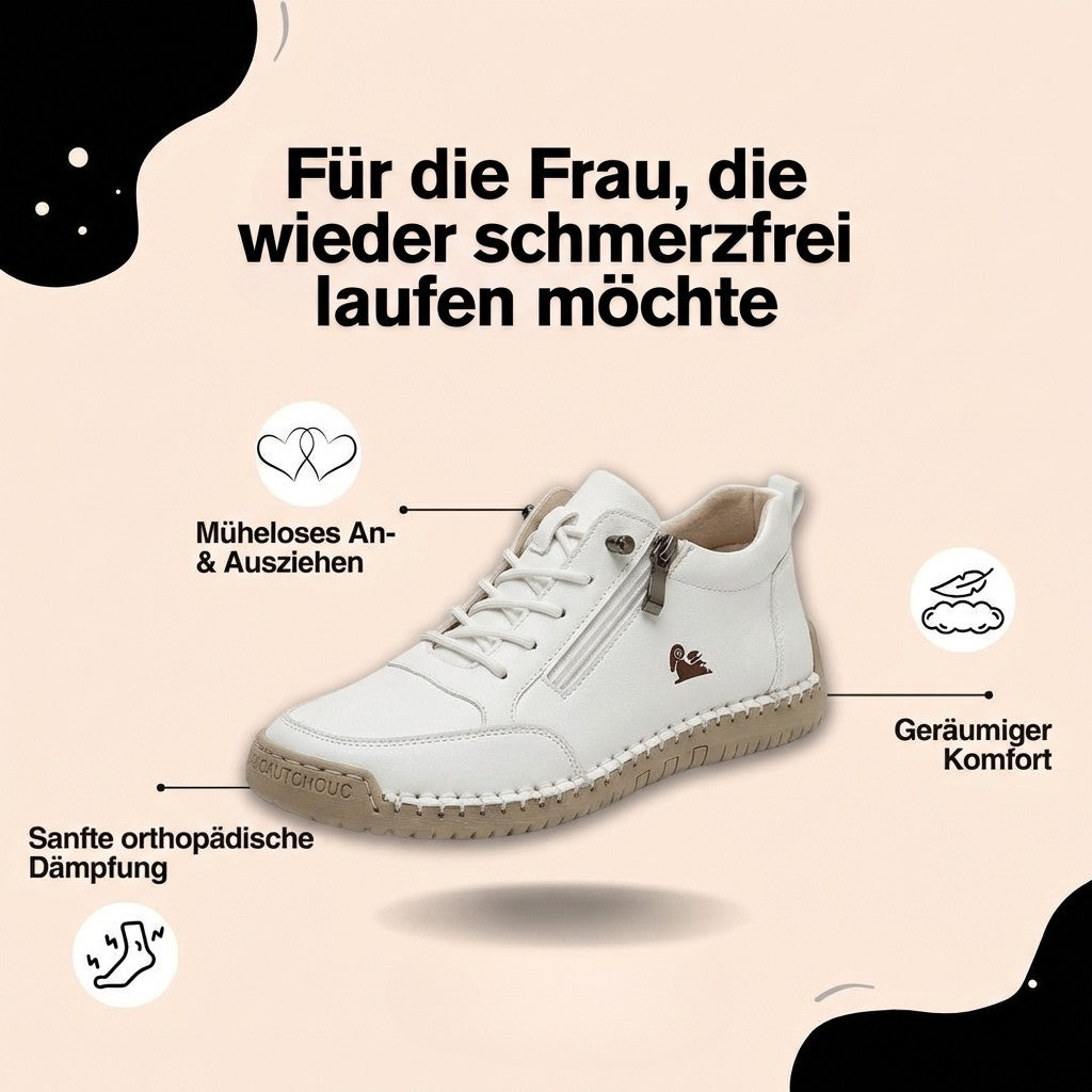 Mila – Baskets orthopédiques confortables + fermeture éclair