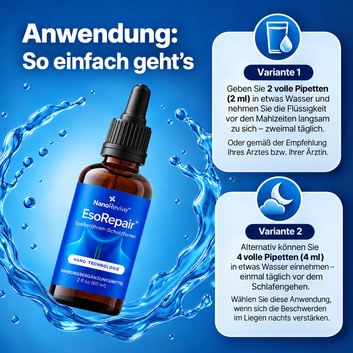 NEU: Die ultimative Nano-Formel für den Schutz der Speiseröhre