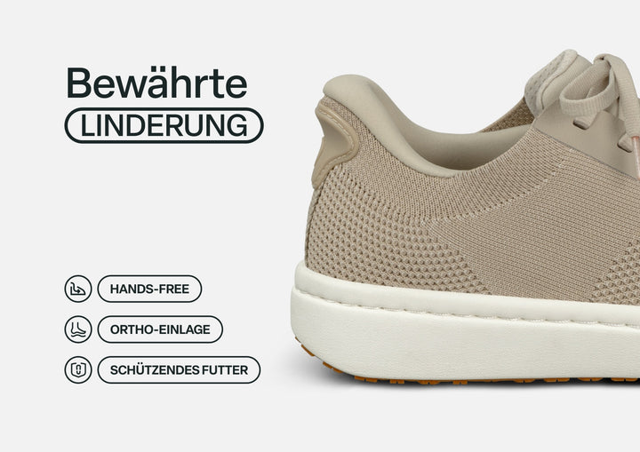 Lena - Sneakers légers beiges et confortables pour tous les jours