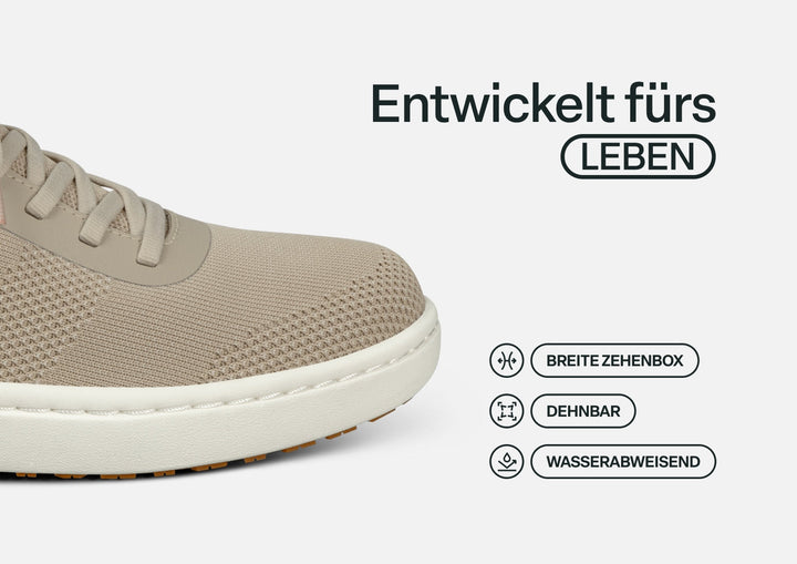 Lena - Sneakers confortables et légères beige pour tous les jours
