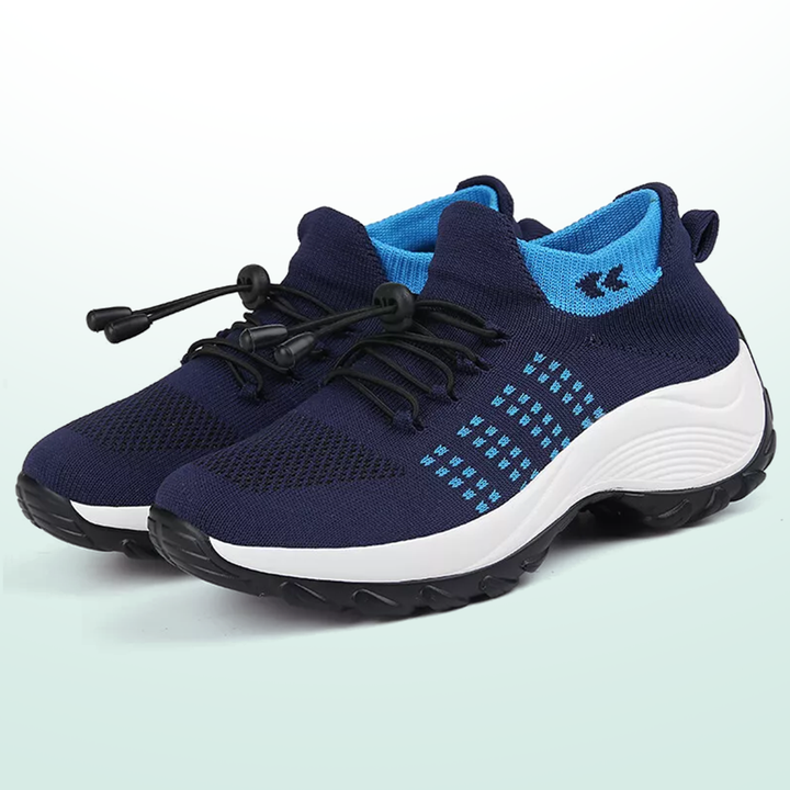 Chaussures orthopédiques Ambulo en tricot – Bleu marine