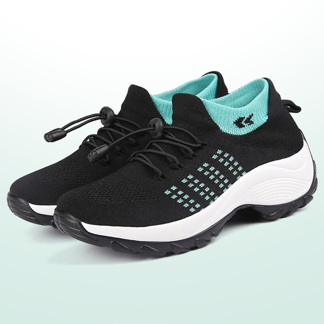 Ambulo Orthopädische Schuhe Tricot - Vert Noir