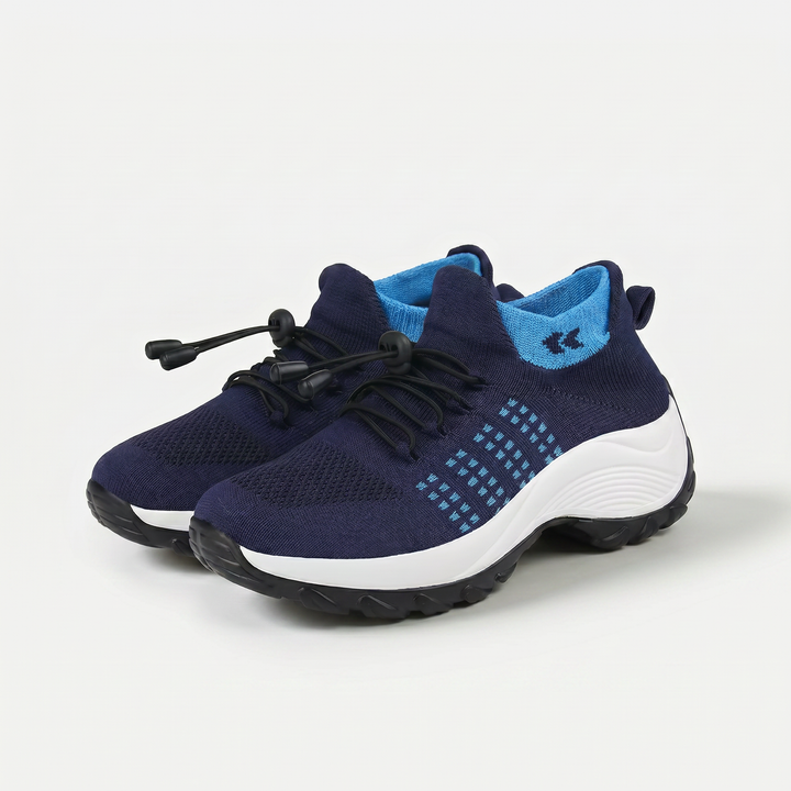 Ambulo Chaussures Orthopédiques en Tricot - Bleu Marine