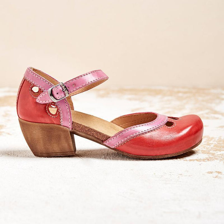 Laisy - Orthopädische Sandalen mit niedrigem Absatz
