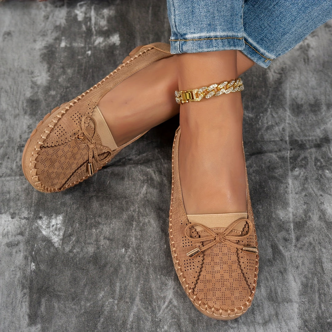 Sabine – Mocassins confortables et souples avec nœud délicat