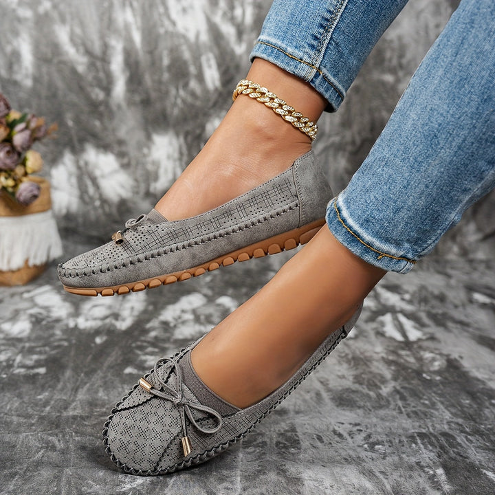Sabine – Mocasins confortables et souples avec nœud délicat