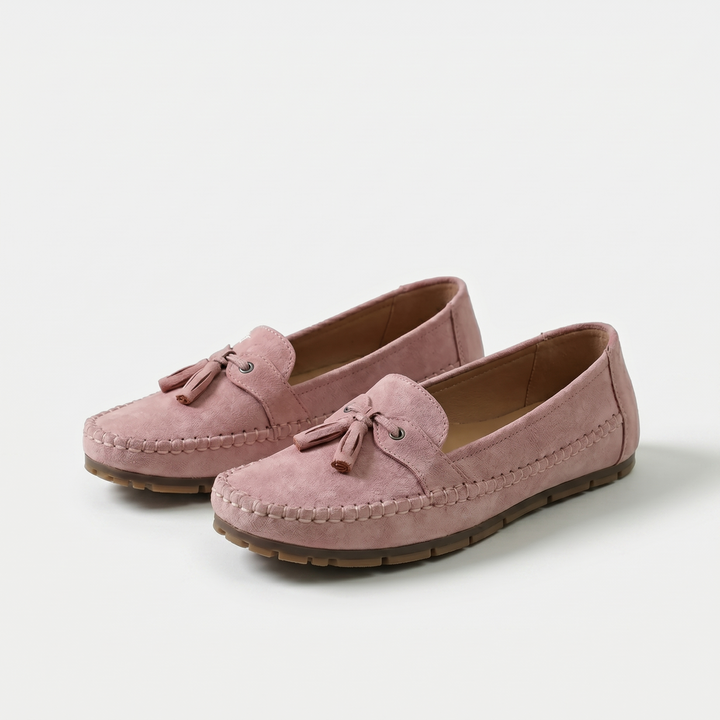 Nadine - Mocassins classiques à pompons