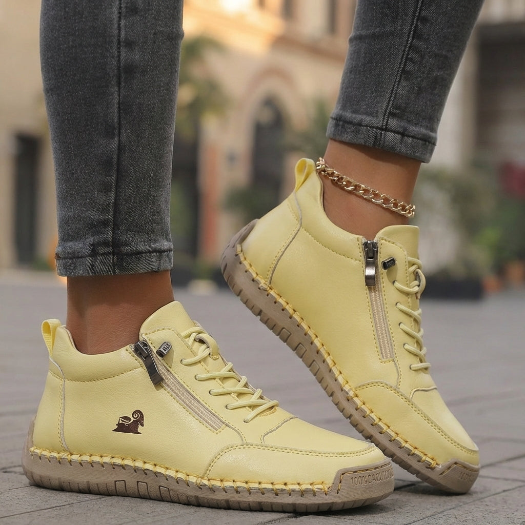 Mila – Baskets orthopédiques confortables + fermeture éclair
