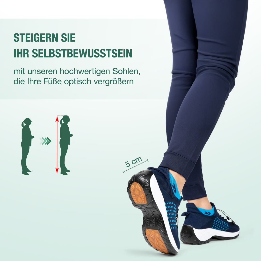 Chaussures orthopédiques Ambulo en tricot – Bleu marine