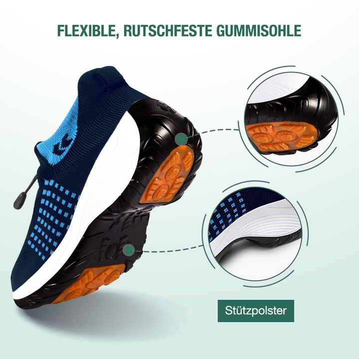 Ambulo Chaussures Orthopédiques en Tricot - Bleu Marine