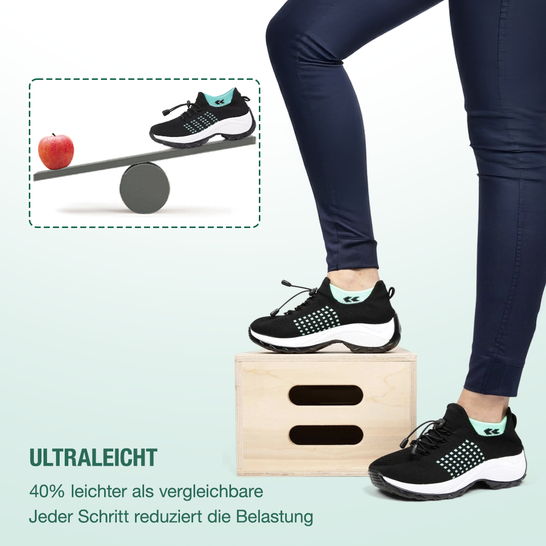 Ambulo Chaussures orthopédiques en maille - Vert Noir