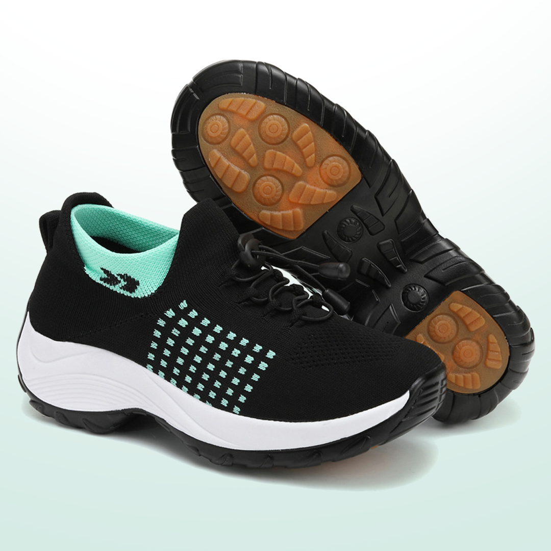 Ambulo Chaussures Orthopédiques en Tricot - Vert Noir