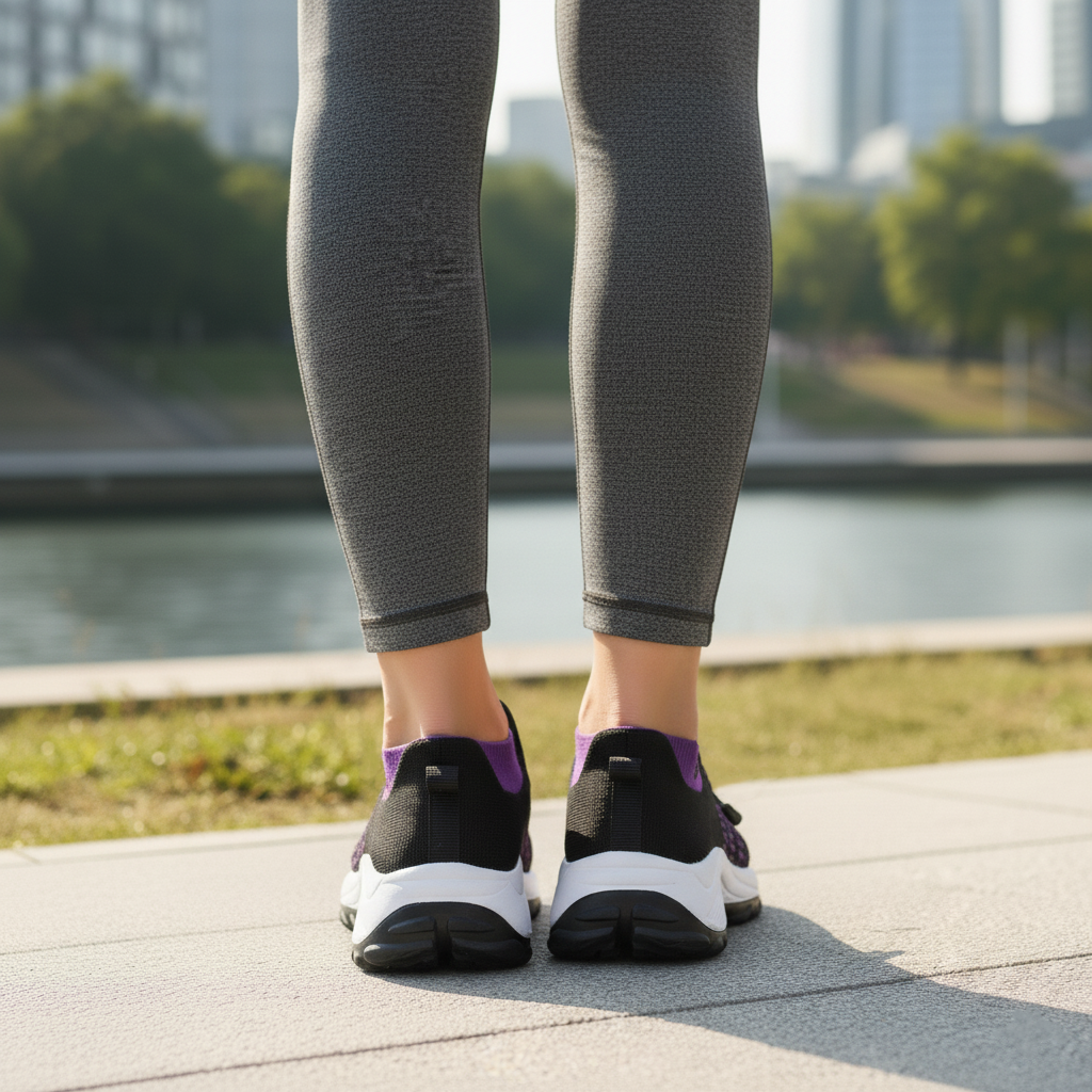 Ambulo Chaussures orthopédiques en tricot - Violet noir