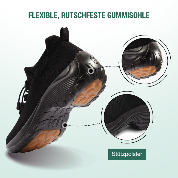 Chaussures Orthopédiques Ambulo en Tricot - Tout Noir
