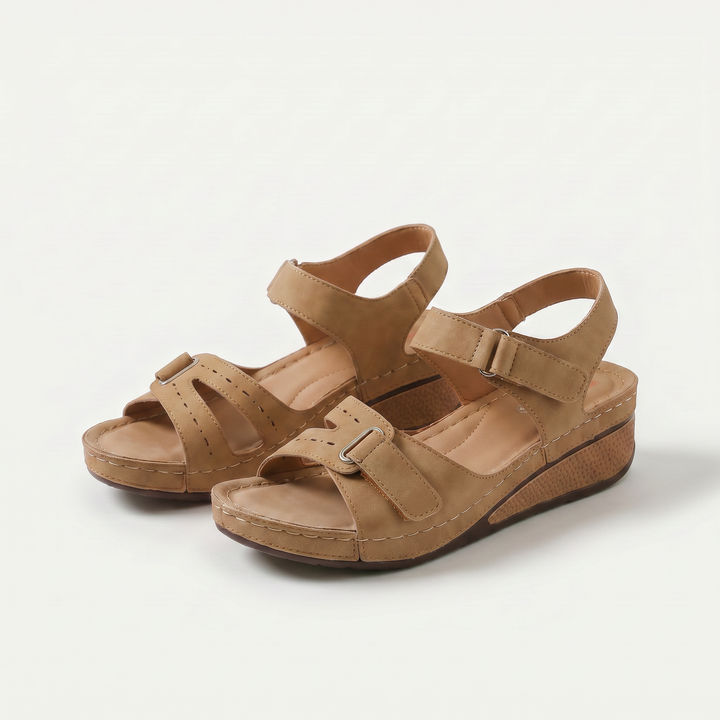 Sandy - Sandales orthopédiques compensées confortables